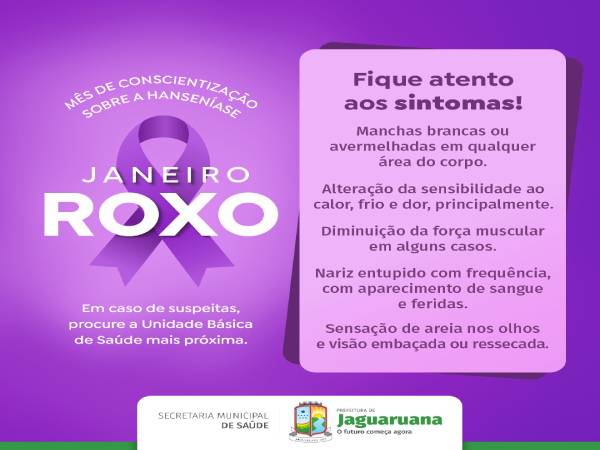 Janeiro Roxo: Perguntas frequentes sobre a Hanseníase - Escola