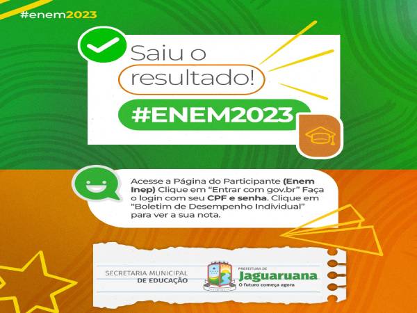 O Ministério da Educação já liberou as notas do Enem 2022!