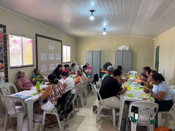 Associação de Moradores do Bairro do Tabuleiro participa do curso de Mimos Infantis, Bichinhos e Fl [...]
